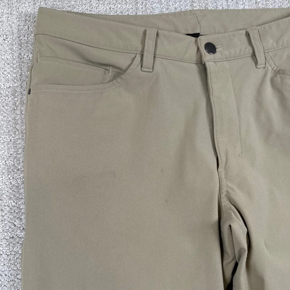 Lululemon Mens 32x31 ABC Slim Fit Warpstreme 5 Pocket Beige Pants LM5583S *Pants - Picture 5 of 12